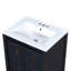 Petit ensemble de meuble-lavabo de style rétro 24 po x 18 po x 34 po avec lavabo en céramique et 2 portes à fermeture en douceur