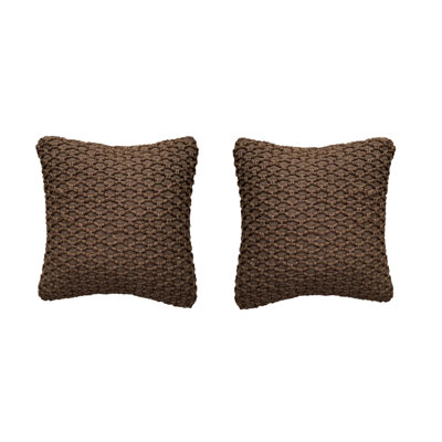 Geometric Cotton Blend Reversible Throw Pillow