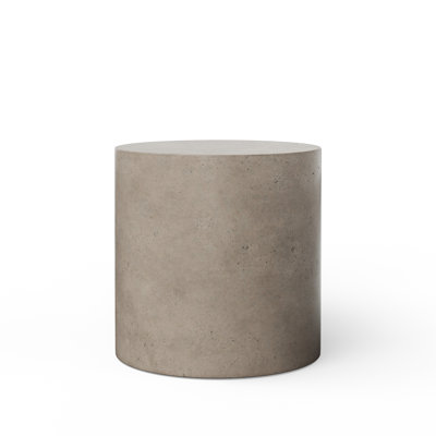 Concrete Pedestal End Table