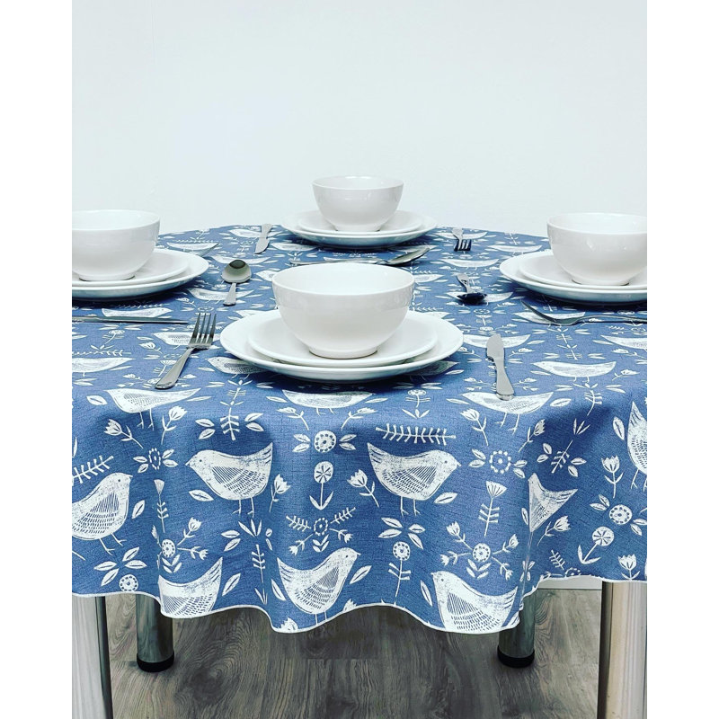 Frazeysburg Tablecloth, 47.6" W x 47.6" L, Blue