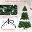 Arbre de Noël artificiel 7 pi avec 500 lumières DEL RVB 1436 branches-738387168