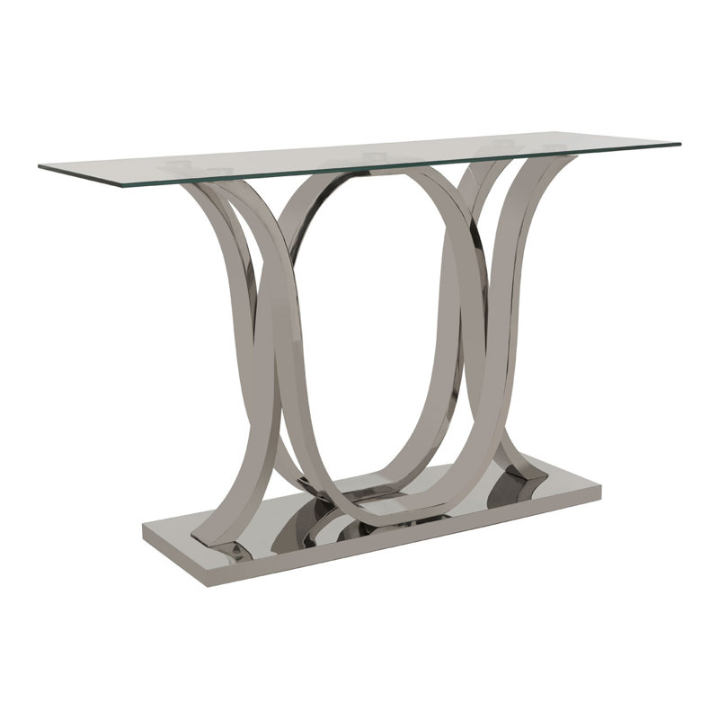 Redd 120cm Glass Top Console Table