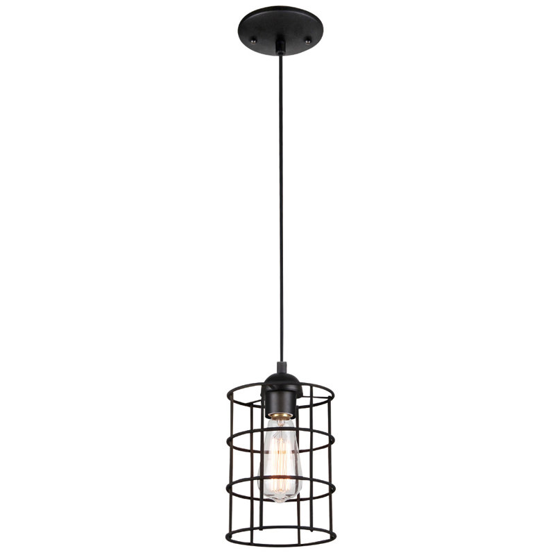 Luminaire suspendu cylindrique 1 lumière