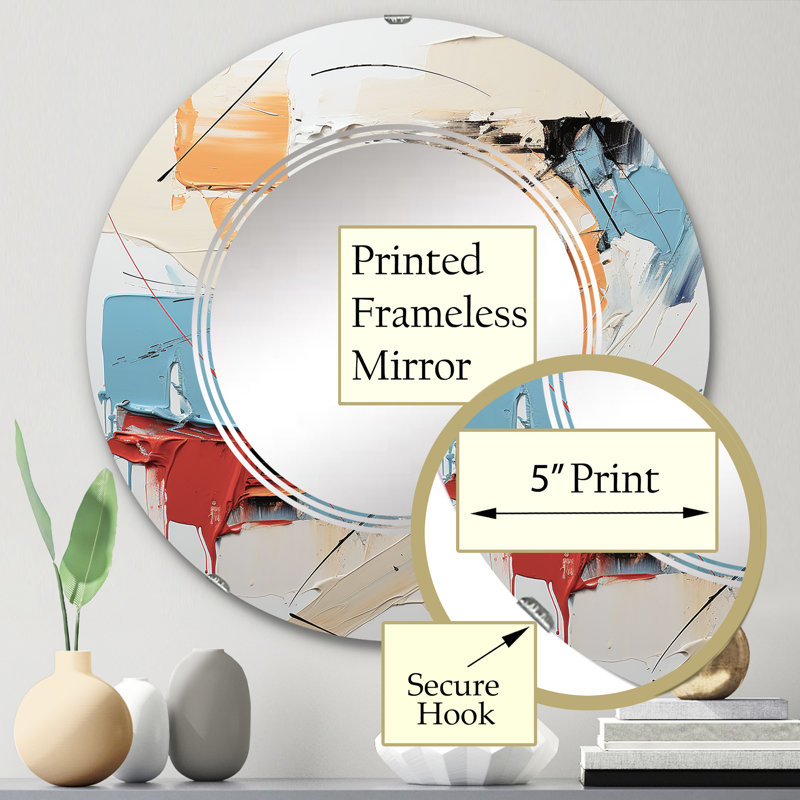 Miroir mural Zeil, 24 po x 24 po