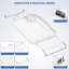 Tablette de baignoire extensible pour grand plateau de table de baignoire (blanc)