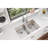 Lustertone Iconix 33" L x 20" W Double Basin Undermount Kitchen Sink with Perfect Drain