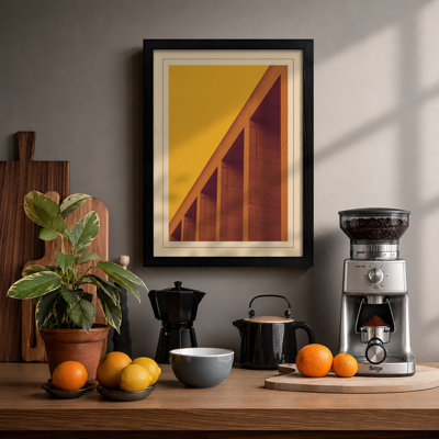 Architectural Lines Art Deco - Framed Print