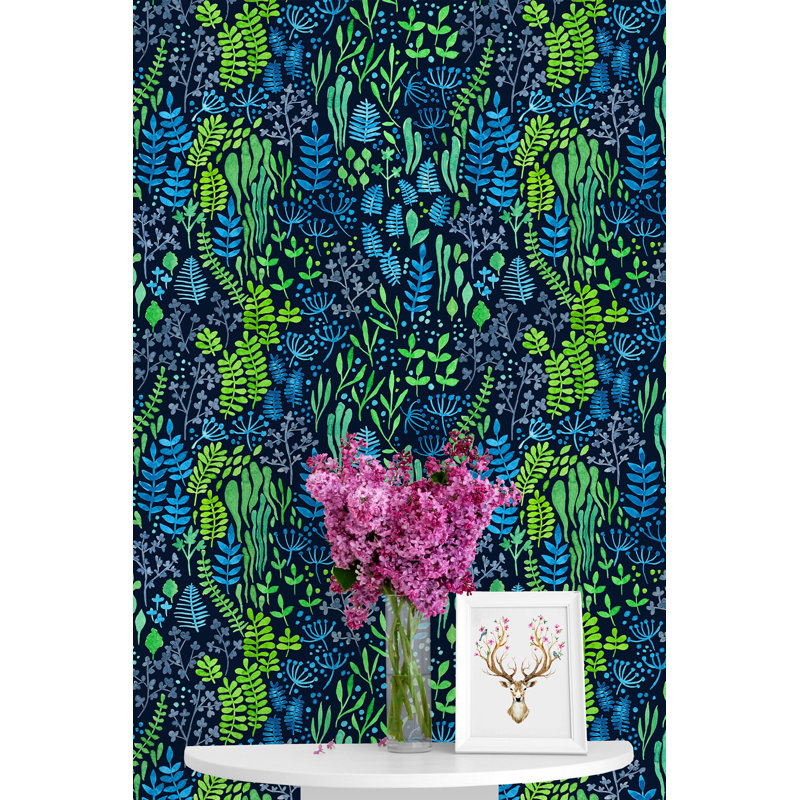 Panneau de papier peint adhésif Topsham Botanical, L 75 po x l 25 po