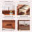 Nut-brown Rectangular Solid Wood with 2 drawers desk-1415149427