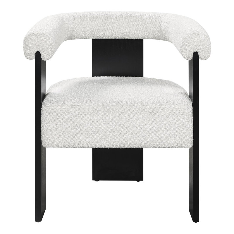 Fauteuil d'appoint Kaly, Polyester crème