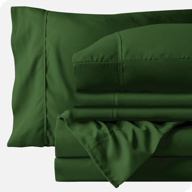 Microfiber Sheet Set, Forest Green