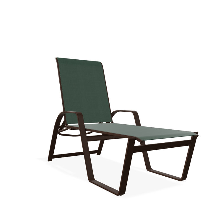 Holna Outdoor Rust-Resistant Metal Chaise Lounge