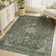 Floral Green Non-Slip Washable Area Rug