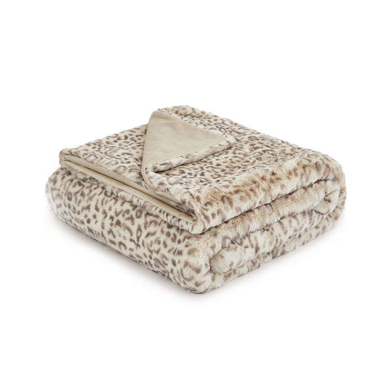 Snow Leopard Throw Blanket