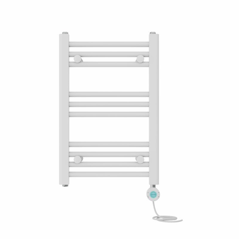 Bryana Straight Towel Rail Heated Towel Rails, 60cm H x 40cm W x 3cm D, White