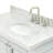 37'' Single Bathroom Vanity with Carrara Marble Top-93359255
