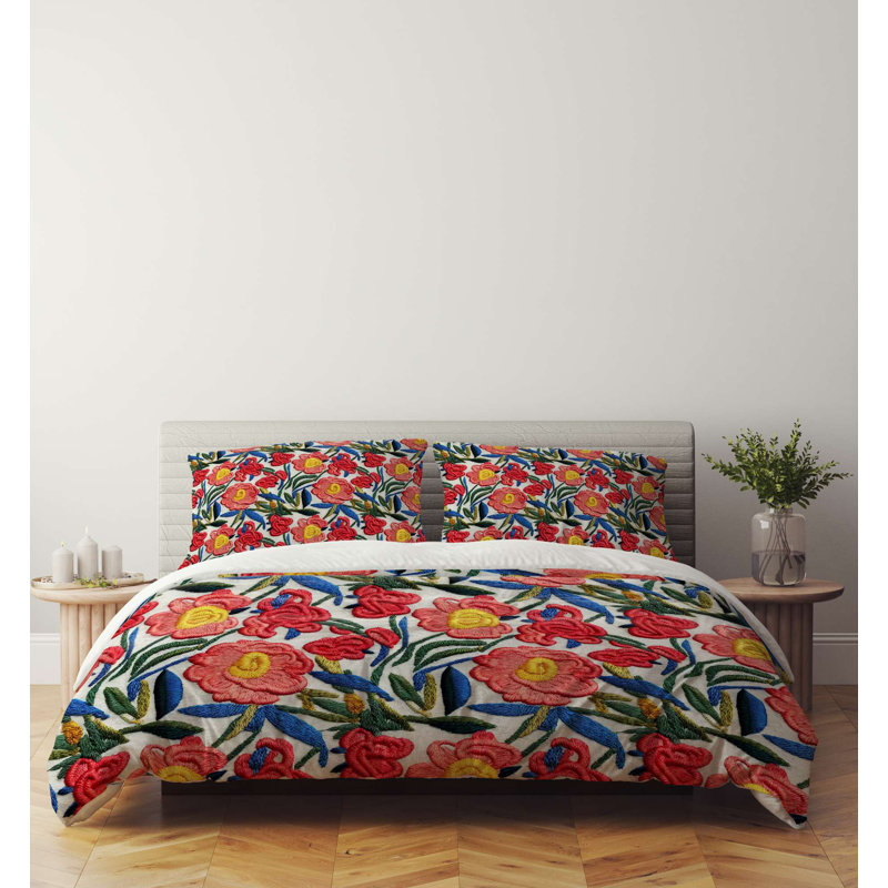 Super King Quilt Cover Set, 100% Soft Polyester & Cotton Blend, 102.4 x 86.6 Duvet Cover & 19.7 x 31.5 Pillowcases (2 Pieces) | Machine Washable, Envelope & Button Closure | Elegant & Durable Bedding Solution