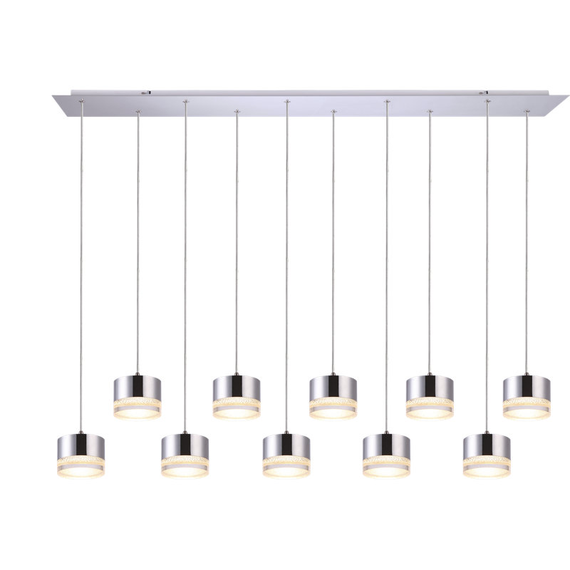 Barnsdall 10 - Light Cluster Pendant, Chrome