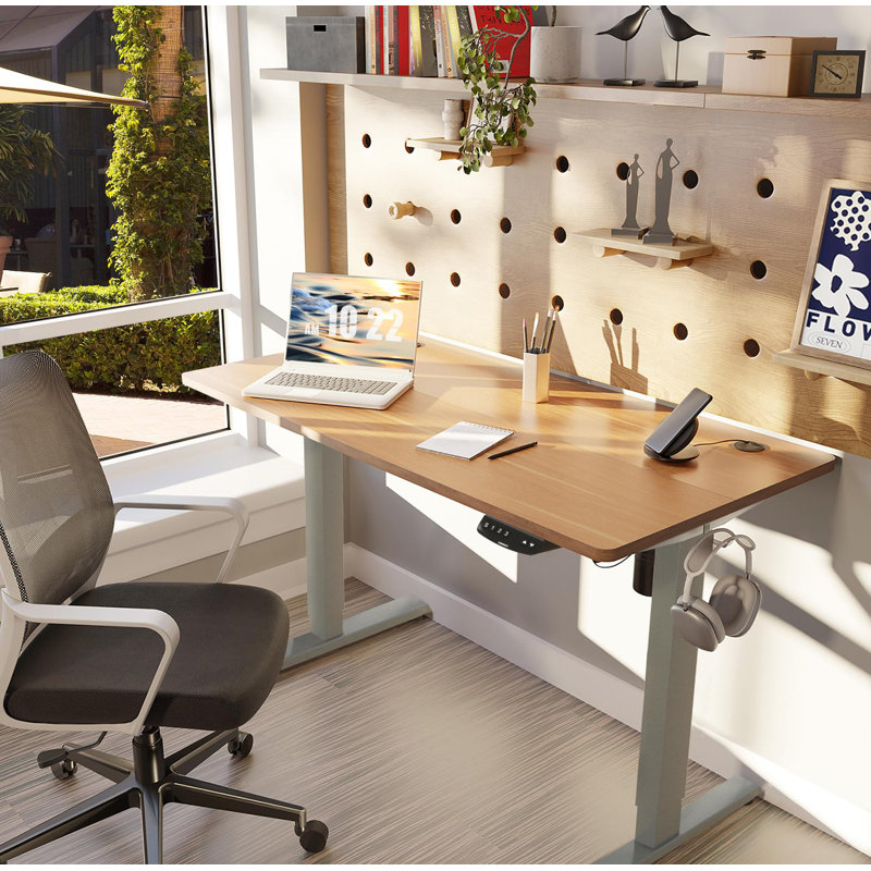 59.5'' W Standing Desk Frame, Gray
