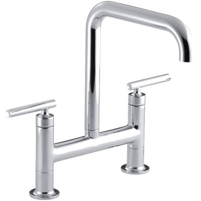 Purist Two-Hole Bridge Kitchen Faucet