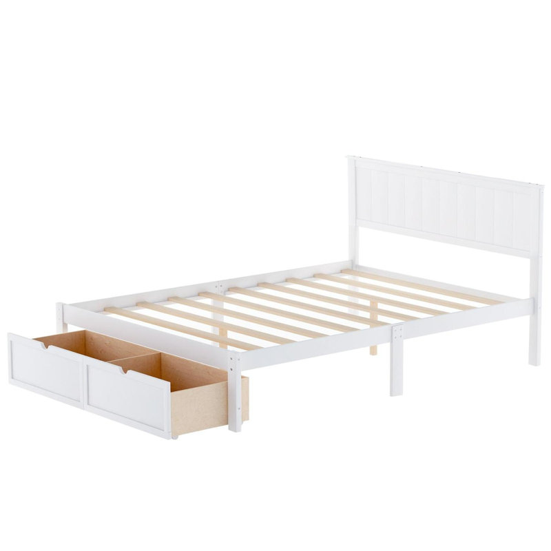 Heliconia Kids Full with Drawers, White