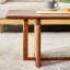 Table basse rectangulaire en bois massif