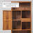 High quality solid wood storage cabinet bookcase