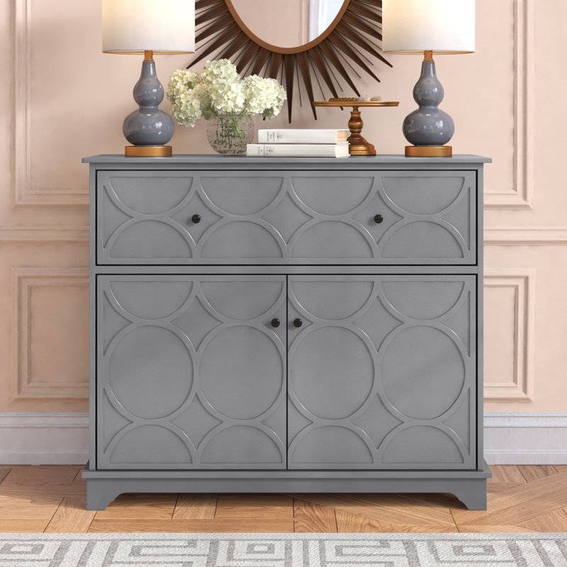 Buffet décoratif 2 portes Gainey Cuomhouse, Gris anthracite