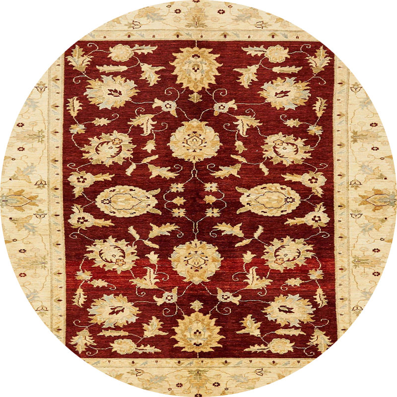 Tapis abstrait moderne 718, Rond 7 pi