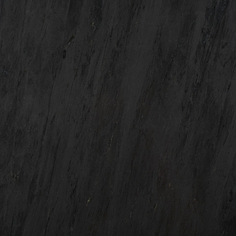 Table de bout en marbre Alysson, Noir
