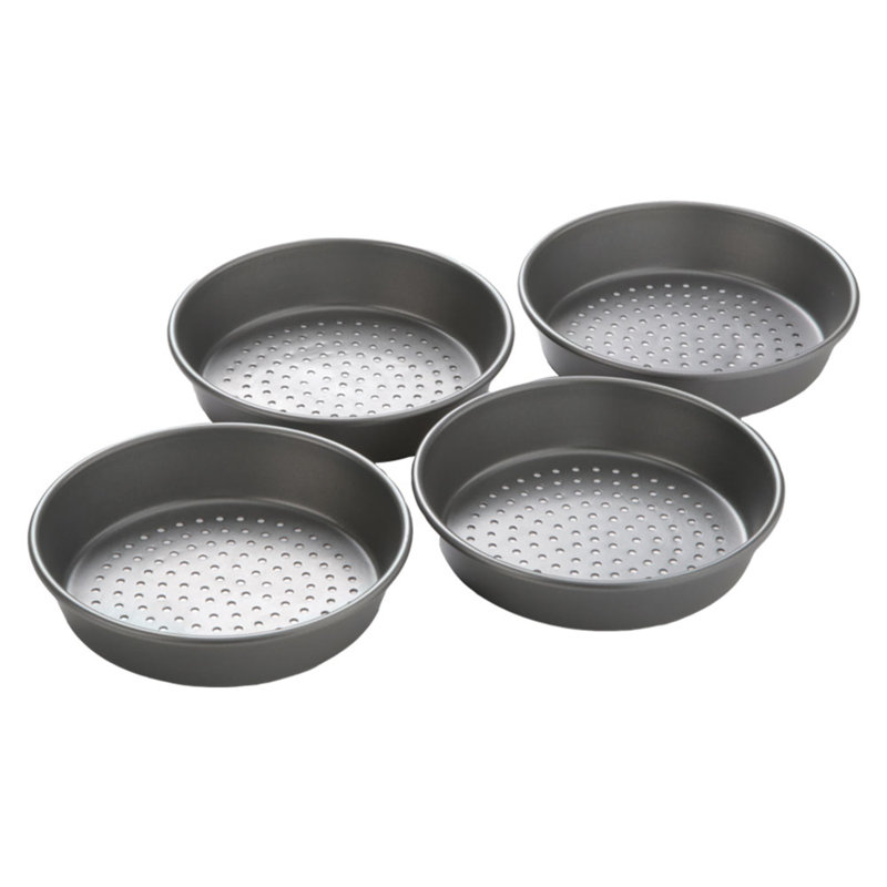 Ensemble de mini plat à pizza perforé Chicago Metallic Professional