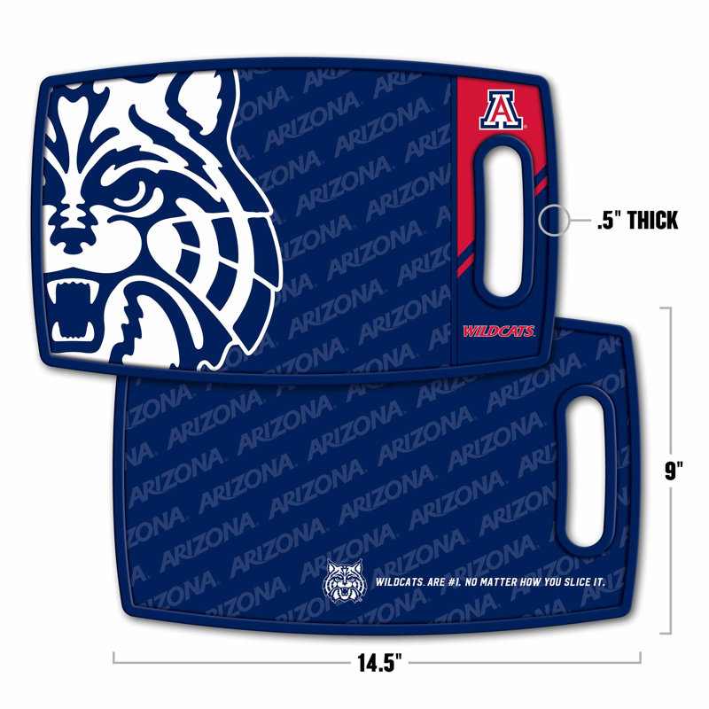 YouTheFan NCAA Logo Series Cutting Board, Arizona Wildcats