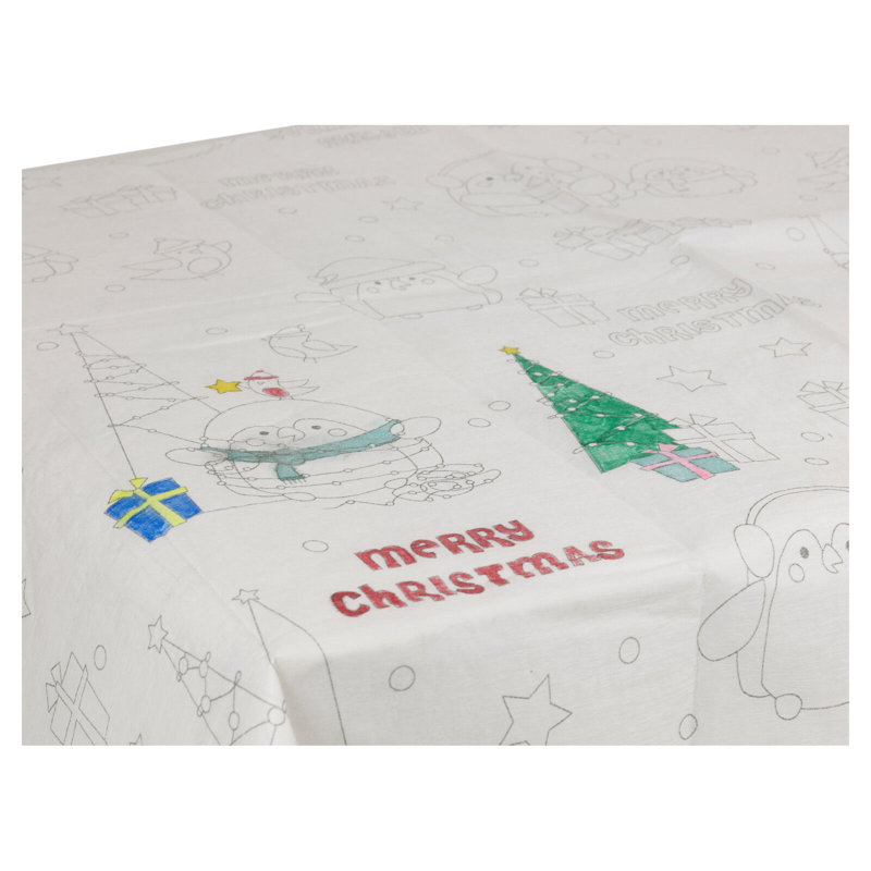 2 X Colour Your Own Christmas Tablecloths