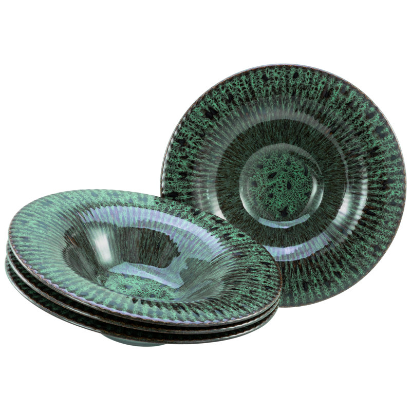 Allegra Magic, Gourmet Plate 4 Pcs, Green