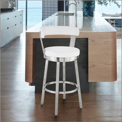 Tabouret pivotant à hauteur de bar 30 po Bryant pour cuisine et bars modernes