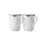 Black Lace Mug Set of 2