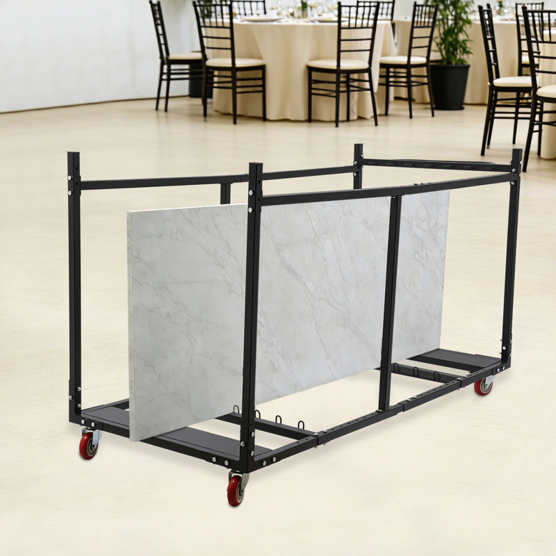 Chariot pliant pour table et chaises
