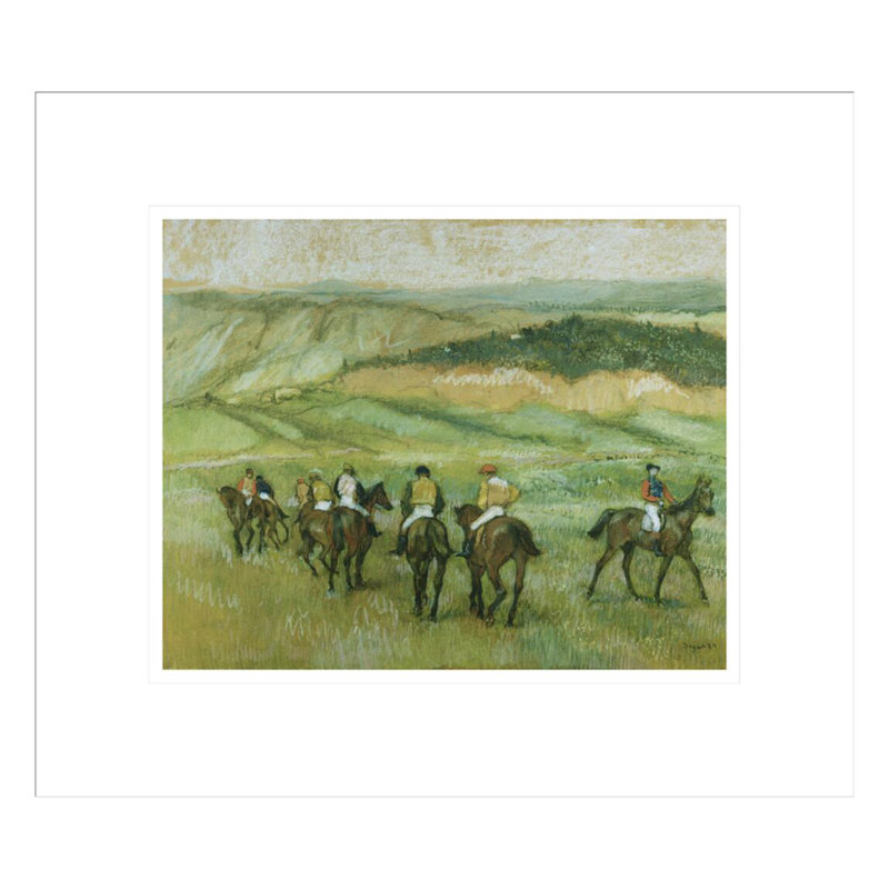 «Avant la course» par Edgar Degas, impression giclée sur cadre, H 13,75 po x l 15,76 po