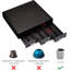 Organisateur de tiroir de rangement K-Cup avec 3 compartiments, pouvant contenir 36 dosettes de café, conception peu encombrante pour les comptoirs, fabrication durable, supporte le poids de la machine Keurig