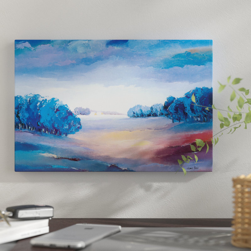 «Serene II», reproduction sur toile, H 18 po x l 26 po x P 1,5 po, Pas de tapis, Toile tendue