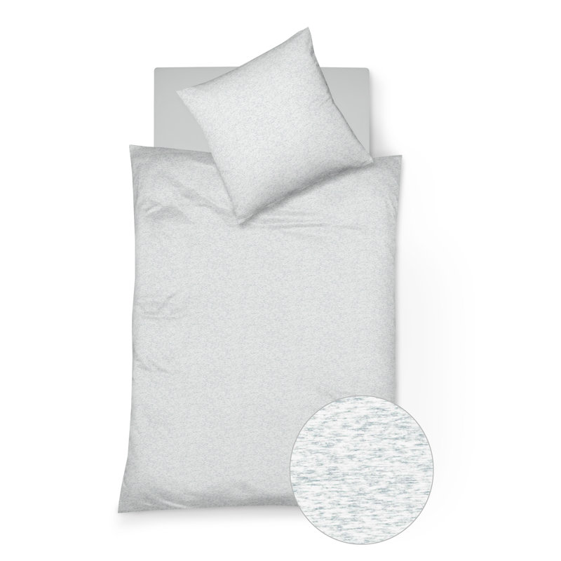 Topas Reversible 2 Piece Duvet Cover Set, Dark Grey