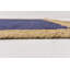 Tapis bleu marine / beige tressé à la main Vagharshage-22831501