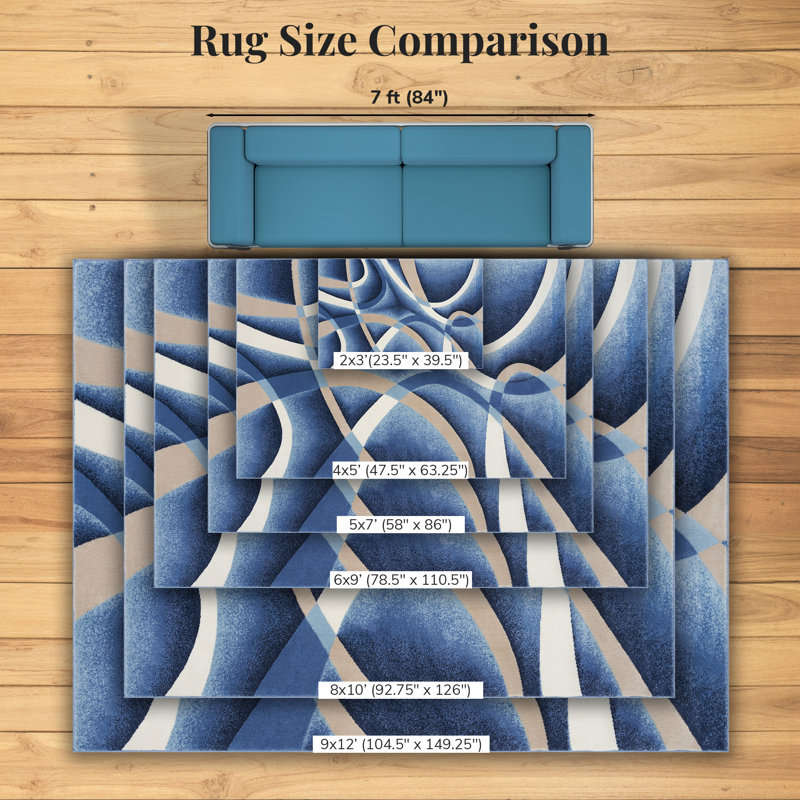 Kallum Abstract Indoor Rug, Rectangle 8' x 10'
