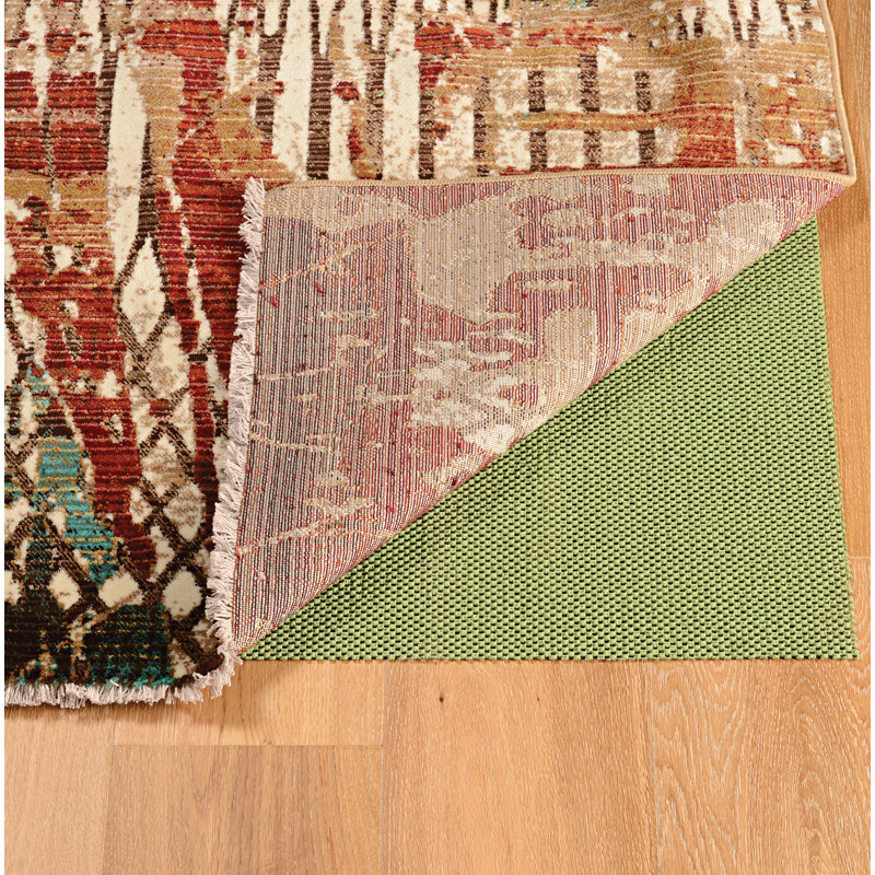 Crittenden Modern Abstract Jewel Tone Multicolor Area Rug with Short Fringe, Rectangle 8' x 11'