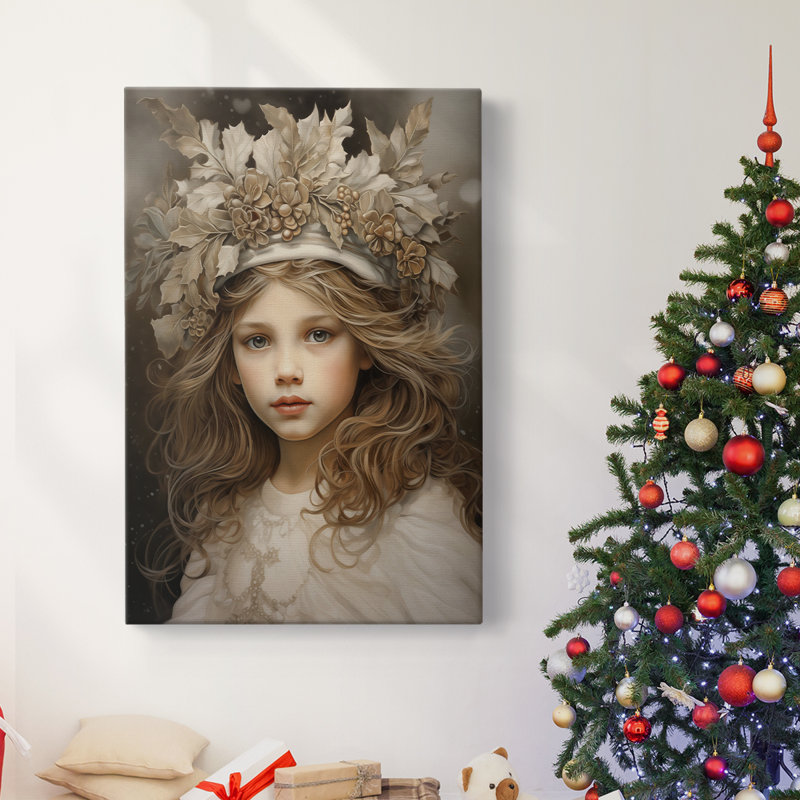 Art des Fêtes de Noël - Toile tendue avec châssis DLxxviii, H 18 po x l 12 po