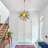 4-light Modern Artistic Hand-blown Glass Sputnik Chandelier