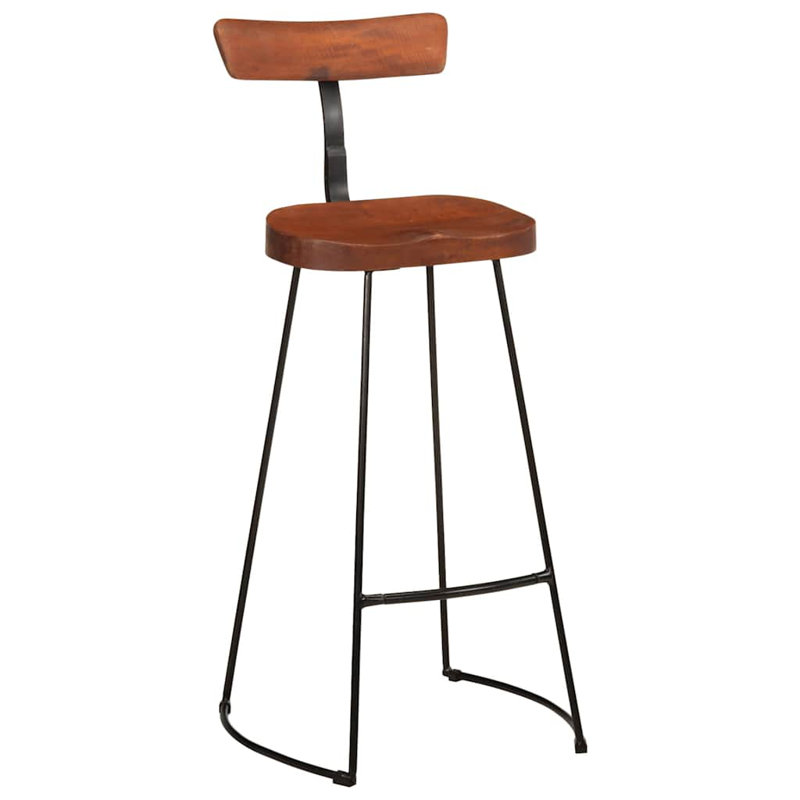 Brahn Counter Stool, Bar Stool (Overall Height: 79cm), Brown/Black