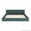 Chenille Upholstered Platform Bed Frame-1965121538