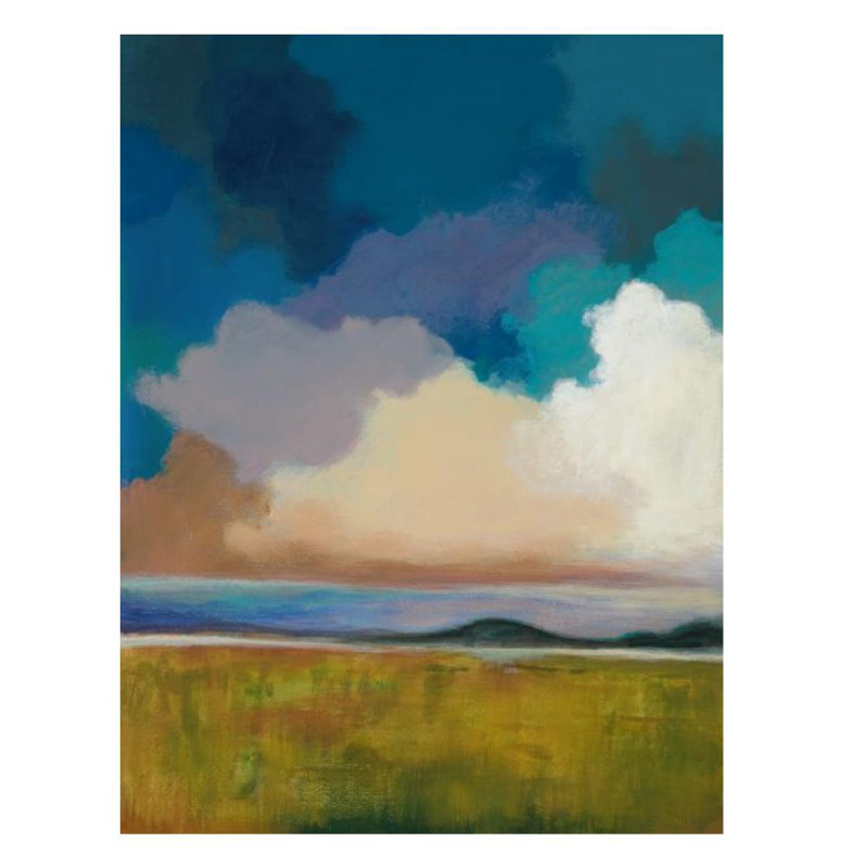 «Walking in the Sky» par Sara Brown - Peinture, H 32 po x l 24 po x 1,5 po, Extérieur