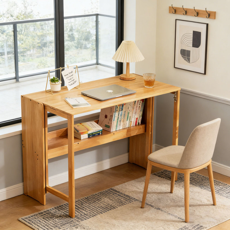 Table pliante en bambou, Naturel